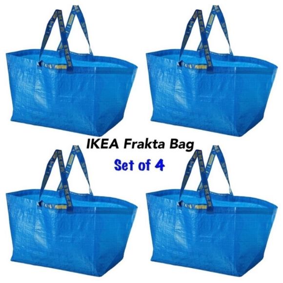 IKEA Handbags - Frakta Large 19 Gallon Blue IKEA Bags, Set of (4)